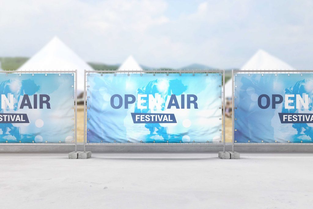 valla de lona para Cabildo en Canarias